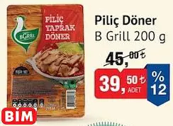 B GRİLL PİLİÇ DÖNER